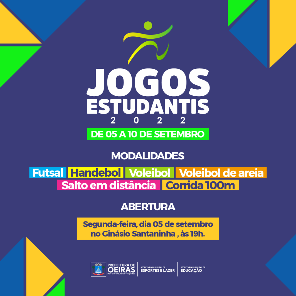 Com abertura oficial no próximo sábado, Jogos Estudantis começam